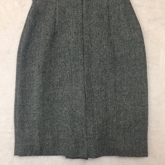 Ann Taylor Gray Herringbone Sleeveless Dress 00P - Picture 5 of 8